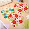 Baluue 3pcs Floral Knitted Hair Scarves for Women Soft Crochet
