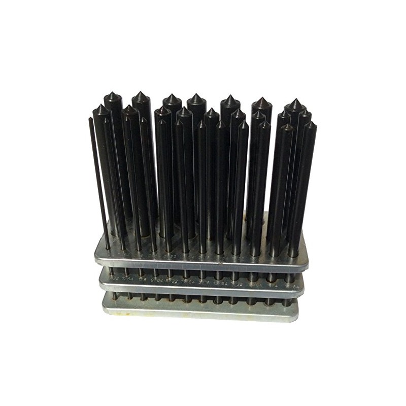 Drill America DEW3-17 Transfer Punch Set, 3/32" - 17/32"