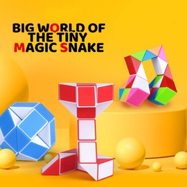 EACHHAHA Party Bag Children's Birthday Party 8 Years, Pack of 25 Mini Magic Snake, Fidgets Toys, Accurate Positioning, Smooth Edges, Not Easy, Not Easily Injured, Birthday Gifts for Children