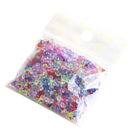 Nippon Chuko KE925 Diamond Cut Type No-Hole Beads, 0.3 oz (10 g), Mixed Color, Accessories Beads, No-Hole Beads