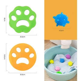 14 Pieces Clothes Epilator for Washing Machine, Anti-Hair Washing Machine, Pet Epilator for Cleaning Pet Hair