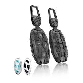 TALKMOON Key Fob Cover for Hyundai 7 Buttons Key Case,Heavy Key Shell Protector Accessories for Hyundai Sonata Santa Fe Tucson KONA Grandeur Ioniq 6 Key Fob (Model-B-Black)