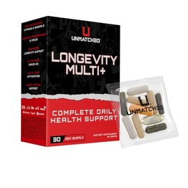 Unmatched Longevity Multi+ | Complete Daily Health Support | Methylated Vitamins & Minerals, Omega-3s, Nootropics, & Longevity Agents | 30 Packs, 30 Day Supply