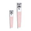 Brushworks Toe & Nail Clipper Set, Pink, 2 Count