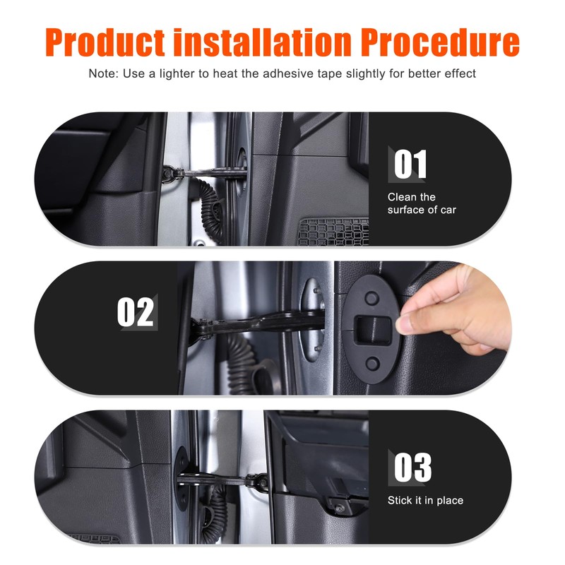 Door Lock Latches Cover Compatible with Toyota Tacoma 2024 2025