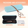 Momotou 45° Super Curved Dog Grooming Scissors 7.5'' Matte Bronze