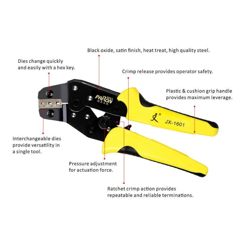 Unbranded 5 In 1 Ratchet Wire Plier Terminals Crimping Tool