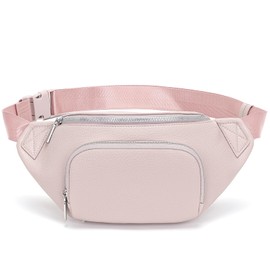 Glintify Small bum bag women's beige small shoulder bag women's handbag small crossbody bag belt bag vegan leather, lightpink