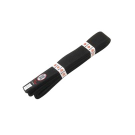 Ronin Brand Martial Arts Uniform - Cinturón de rango de color sólido, amarillo, verde, naranja, azul, morado, rojo, café y negro, calidad premium (negro, 4)