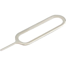 Silver SIM Card Ejector SIM Card Pin Removal Tray Pin Opener Tool for Most Smart Phones Sturdy and Practical Attractive, Maintenance, Upkeep and Repairs