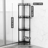SWTYMIKI Corner Shower Caddy Standing - 4 Tier Stainless Steel