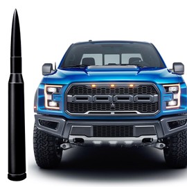 RooFox 5 Inch Short Antenna Replacement Mast for Ford F150 (2009-2024), Ford F250 (1999-2024), Ford F350 (1993-2024), Ford F150 Raptor (2009-2024), Ford F150 F250 F350 Antenna