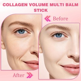 Bálsamo para Arrugas, Barra De Bálsamo Hidratante Que Aumenta El Colágeno Bálsamo Hidratante Todo en Uno para Ojos, Cuello y Rostro, Tratamiento Reafirmante Anti-Edad Antiarrugas