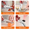 4PCS Poultry Scissors with Ergonomic Handle Detachable Poultry Shears Stainless