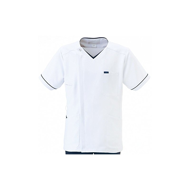 Fork 1016EW Men's Medical Scrub, Lab Coat, Zip Scrub,, multicolor