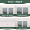 ZNONOX ZNONOX Curtain Rods No Drilling for Windows 30 to