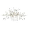 SAIPOM Bridal Pearl Hair Comb,Bridal Hair Accessories Wedding Hair Accessories,Handmade