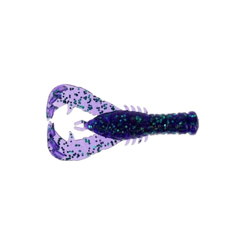Gary Yamamoto 3" YAMA Craw/Purple W/Emerald Flake (8 Pack)