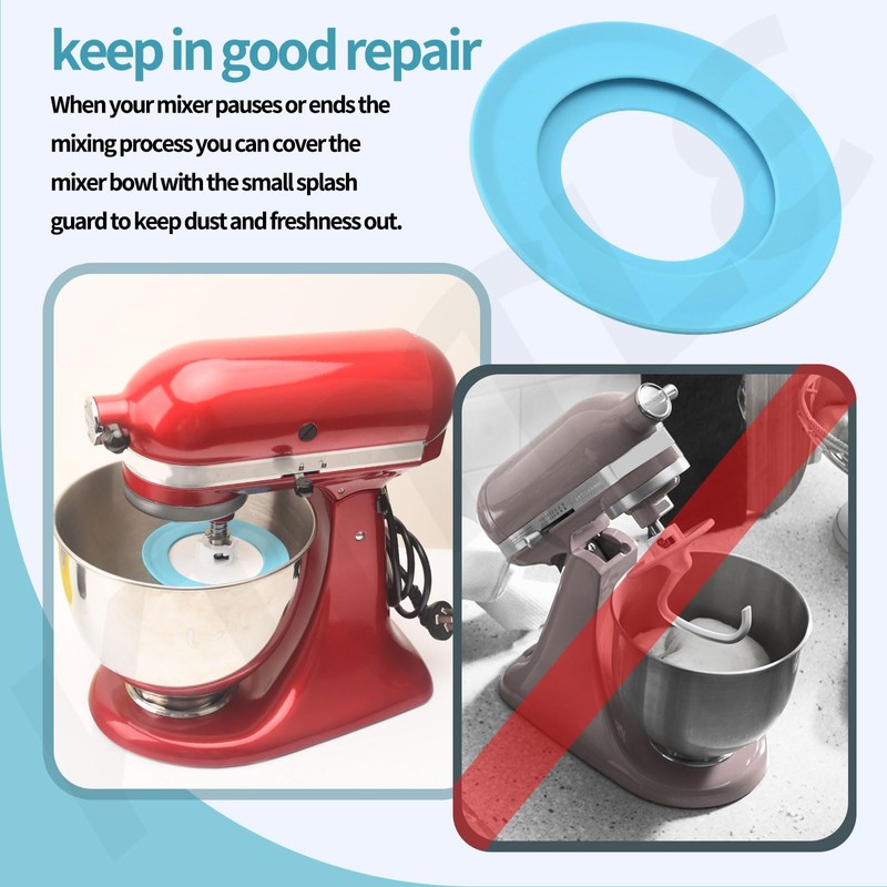 Upgrade Dough Hook Shield Compatible with Kitchen Aid 4.5qt &