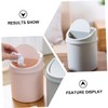 Operitacx 2pcs Mini Desktop Trash Bins with Lid Stylish Rubbish