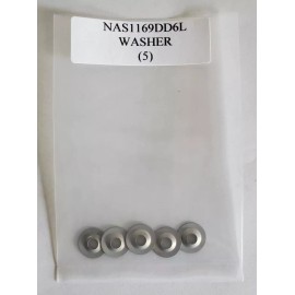 National Aerospace Standards NAS1169DD6L Shouldered Washer 5/32" I.D. Steel - Lot of 5