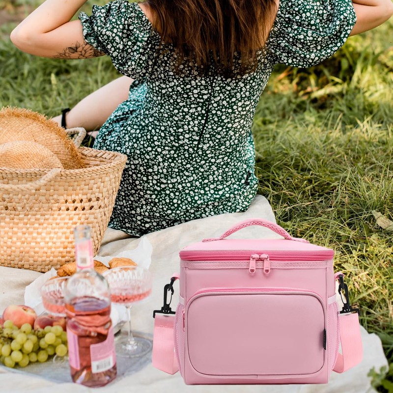 FlowFly Insulated Reusable Lunch Bag Adult Large Lunch Box for