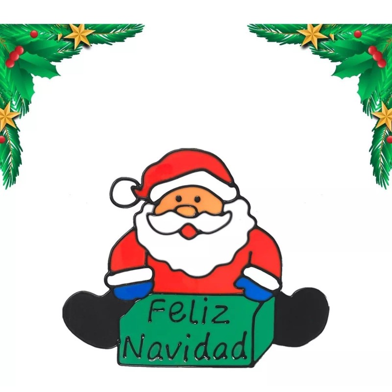 Jands Distribution Pegatinas Gel Para Ventanas Grandes 21cm Adornos Navidad