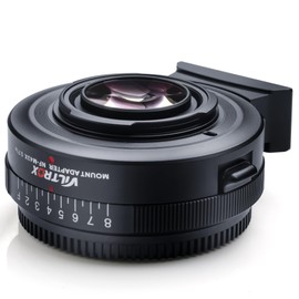VILTROX NF-M43X 0.71x Reducer Speed Booster Lens Manual Focus F-Mount Adapter with Aperture Control for NikonG/D Lens to M4/3 Mirrorless Cameras GH5 GH4 E-M5 E-M10 GF9 GX85