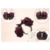 Fodattm 3PCS Women Beauty Rose Flower Hair Claw Hair Clips
