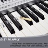 QMG Piano and Keyboard Full Set Stickers for White and
