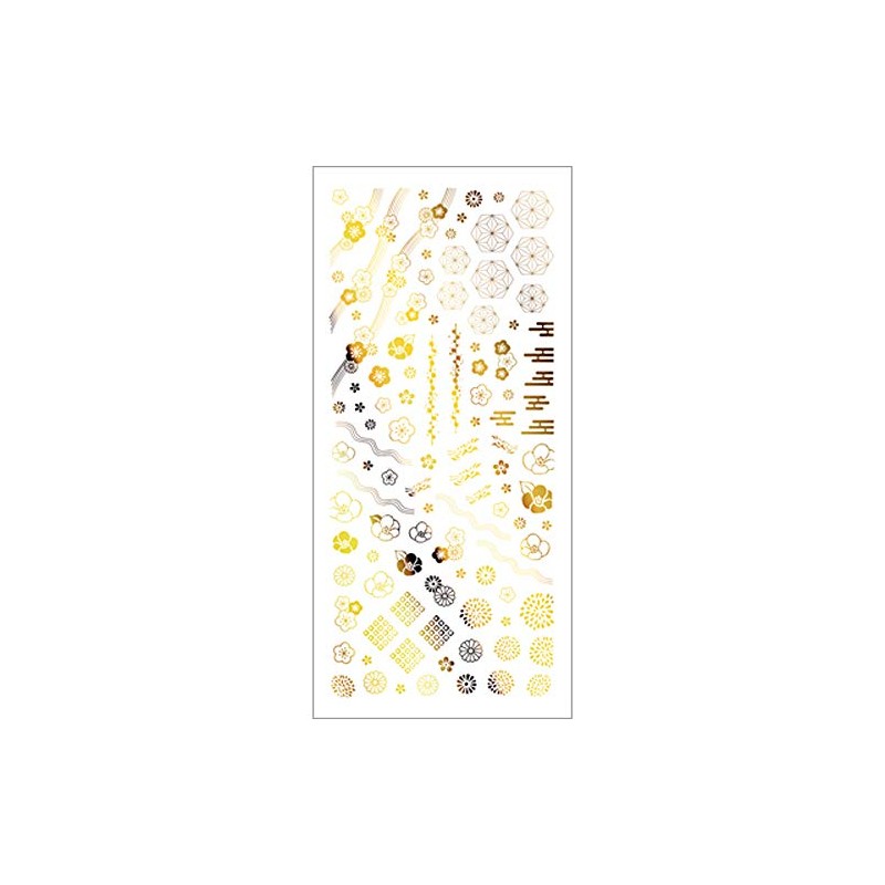 TSUMEKIRA Foil Japanese Pattern Gold Nail Sticker