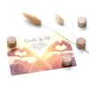 Zeller 11244 Wooden Magnet Set of 4 Approx. Diameter 2.2