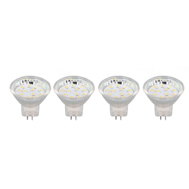 4PCS MR11 12LED Light Bulb 2W 300LM Spot Light Bulb