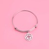 Detailed AA & NA Anonymous Dual Charm Bracelet 12 Steps