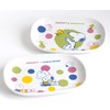 Peanuts Snoopy Oval Plate, Pastel Dot, 7.3 inches (18.5 cm),
