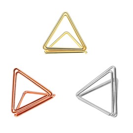 Memo Stand, Memo Clip, Holder, Stand, Metal Triangle Clip, Practical, Stylish, Simple, Convenient Storage, Reusable, Suitable for Birthdays, Weddings, Parties, and More (15 Pieces)