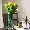 ALAZA Teal Blue Marble Flower Vases for Home Decor Kitchen