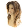 Dsimeig Mens Long Wavy Brown Wig Natural Layered Synthetic Halloween