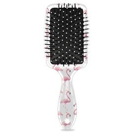 Kids Detangler Hair Brush Hairbrush for Boys Girls, Flamingo Detangling Brush Smooth for Wet Dry Thin Long Curly Hair, Glide Through Tangles with Ease and Massage Scalp