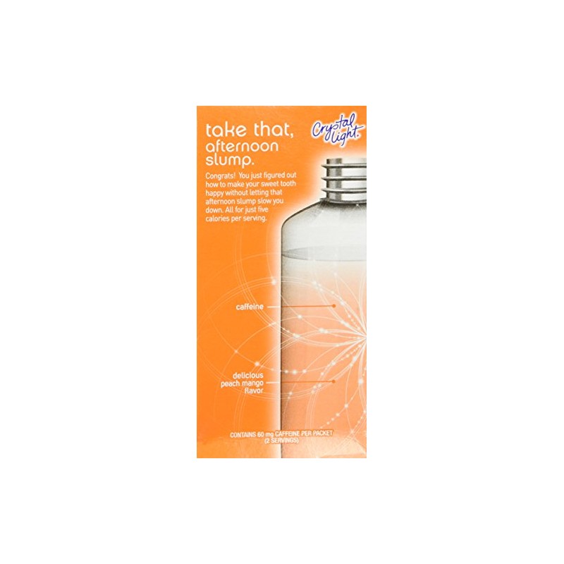 Crystal Light Energy Peach Mango on the Go (Pack of