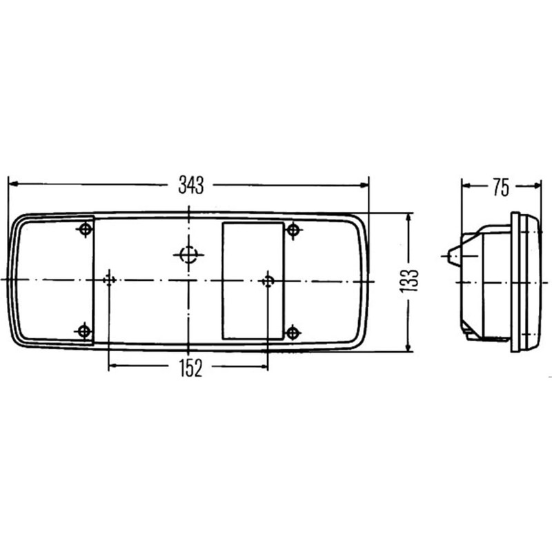 HELLA 2VP 003 567-111 Rearlight - left - für u.a.