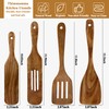 Wooden Spatula, Heat Resistant Cooking Wood Spatulas Spurtles for Non