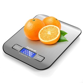 Homever Food Scale, 0.05oz/1g Accurate Kitchen Scale with Multifunction, Stainless Steel Digital Kitchen Scales for Baking and Cooking, Silver