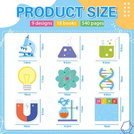 Sticky Notes 9 Pieces Funny Science Chemistry Note Teacher Student Gifts Sticky Notes Self Stick Memo Pad for Laboratory School Accessories