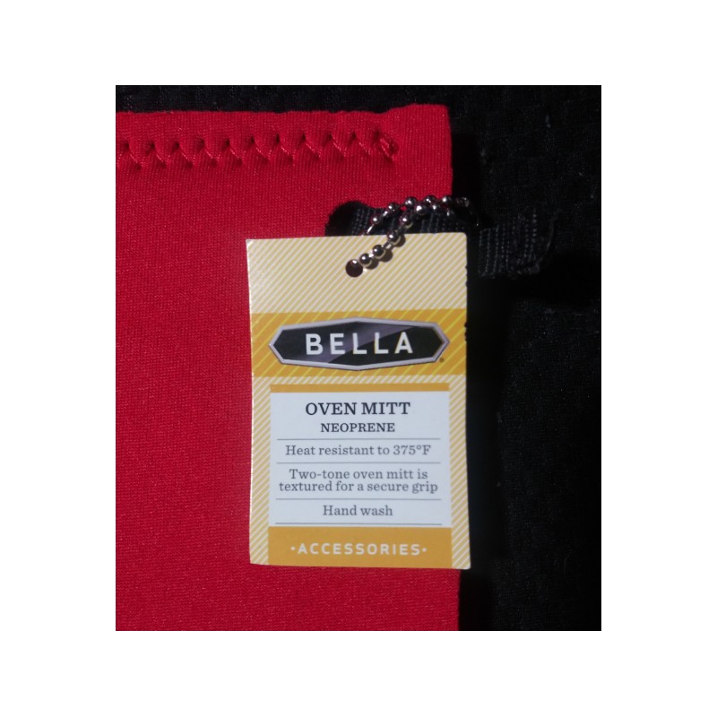 Bella Designer Oven Mitt - Neoprene Heat Resistant To 375F