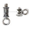 4Pcs Stainless C Clamp with Ring;Heavy Duty Hanging J Hook/pipe