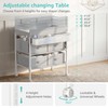 BOLUO Baby Changing Table with 4 Drawers, Waterproof Diaper Changing
