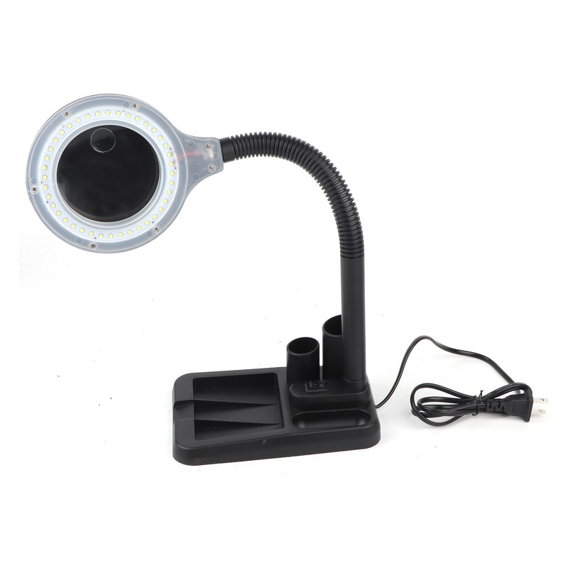 40 LED Illuminated Lighting 5X 10X Stand Magnifier &amp; Desk