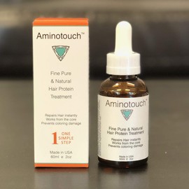 Aminotouch Natural PURE PROTEIN TREATMENT Instant Rescue Shot Grow Long Hair Repair Damage Split Ends, Strengthen Weak Hair, Collagen Filler Keratin Repair that Works From the Core