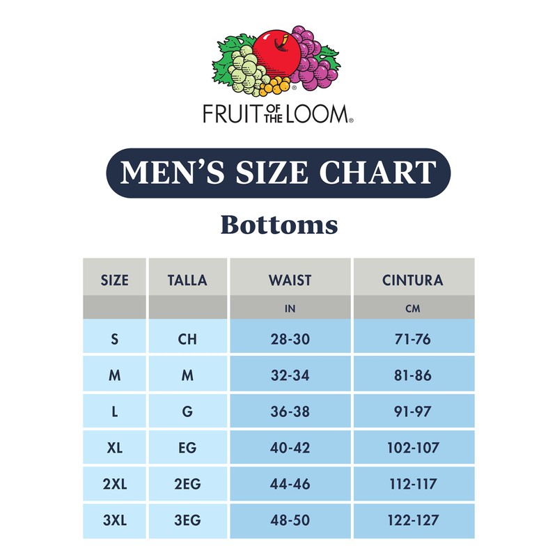 Fruit of the Loom Eversoft - Pantalones Cortos de algodón